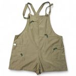 Jaded Gypsy Women's Size L/XL Green Short Overalls Boho Oversized Distressed Photo 0