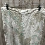 Chico's Chico’s 100% Linen White Paisley Pants Size 1.5 Medium 10 Cruise Breezy Vacation Photo 1