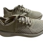 Crocs  LiteRide Sneakers Women's Size 7 Rubber Cream Waterproof Tennis Shoes Photo 0