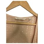 Soft Surroundings Cardigan Sweater Womens Small Tan Open Front Pointelle Knit Photo 2