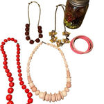 Vintage Jewelry Bundle Red Photo 0