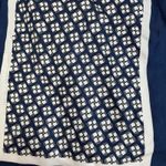 Vineyard Vines  Silk Feel Scarf Oppenheimer Funds Blue White Rectangle 56x10.5 Photo 3