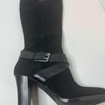 CHAPS Candace Black Knee High Zip Up Boots Size 8B Photo 2