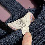 Pink Rose - Navy Striped Double V-Neck Sweater (VGUC) Photo 5