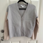 Downeast  Color Block Cropped Cardigan Size Large Photo 0