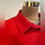 Rachel Parcell  Barbados Red Midi Short Sleeves Button Down. Tie In Front Sz M. Photo 3
