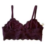 Aerie | Purple Lace Bralette Adjustable Straps Size Large Photo 3