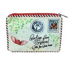 Brighton Greetings From Postcard Zippered Pouch Cosmetic Bag 5x7.5 Photo 1