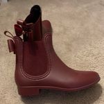 Red Rain Boots Size 8 Photo 0