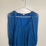 Diane Von Furstenberg  DVF Fenobe Silk Mini Dress Cerulean Blue 6 Photo 3
