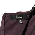 Lulus Party Girl Plum Velvet Burnout Flocked Bodycon Mini Dress Size Medium Y2K Photo 9