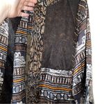 Chico's  Silk Blend Burnout Open Front Cardigan Style Top Size Medium Photo 4