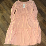 Reborn J  Peach Midi Dress Tiered size medium NWT Photo 0