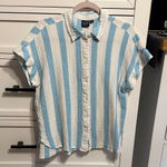 Gap  Casual Blue and White Striped Shirt Photo 0
