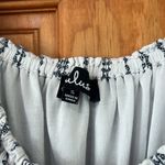 Lulus Lulu’s Blue and White Lined Romper Size Small Photo 1