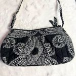Vera Bradley Black & White Blanco Bouquet Boho Quilted Crossbody Bag Small Purse Photo 1
