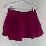 Athleta | Tiered Ruffled Athletic Skirt in Magenta Small Photo 3