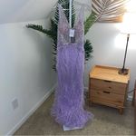 Jovani  03023‎ beaded gown with feather detail NWT Photo 4