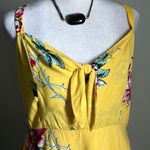 Socialite New Knot Front V-Neckline Babydoll Mini Floral Sleeveless Sundress Photo 6