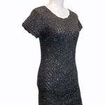 Anthropologie  Sparrow Gray Knit Short Sleeve Dress Photo 2