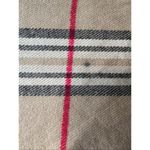 Cashmere Plaid Beige Black SoftLightweight Fringed Made in Scotland Scarf Tan Photo 5