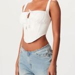 Naked Wardrobe Shirting Ruched Corset Top Photo 2