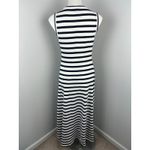 J.Crew Black and White Striped Hi Low 100% Cotton Sleeveless Sundress Small Photo 3