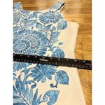 Anthropologie JUST TAYLOR Sheath Dress White Blue Quiet Luxury Greece Size 12 Photo 9