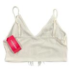 SheIn ICON Top Womens Size L White Fringe Trim Cami Tank Crop Top Summer Casual Photo 6