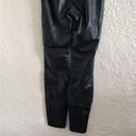 ZARA Black Faux Vegan Leather Leggings Skinny Pants XS Photo 5