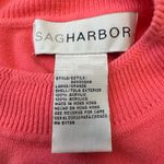 Sag Harbor  Mock Neck Short Sleeve Knit‎ Top Coral Casual Women Large Photo 3