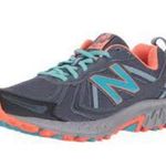New Balance Navy Blue & Orange 410 V5 All Terrain Trail Running Shoes - Size 7 Photo 0