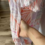 Cynthia Rowley  Women's Palm Print Linen Swimsuit Coverup Dress Size S Photo 5