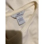 Brooks Brothers 346 Womens V Neck Short Sleeve T Shirt Cream Size L Photo 4