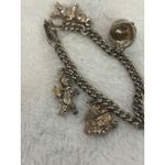 Vintage Charm Bracelet with House Soldier & Toy Figurine Charms Silver Photo 1