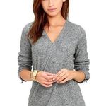 Olive & Oak Small Homemade Marshmallows Grey Wrap Top Gray Photo 0