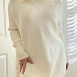 Free People NWT Ottoman Slouchy Tunic Sweater Dress in Ivory Sz S Photo 0