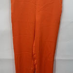 Gretchen Scott  Satin Wide Leg Pant Women Small Orange Mature Belted High‎ Rise Photo 0