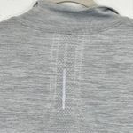New Balance Women's Heather Gray Quarter Zip Long Sleeve Running Top NWT Photo 2