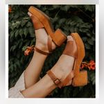Seychelles Anthropologie  Calming Influence Suede Leather Platform Sandal Sz 7.5 Photo 3