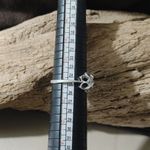 Vtg Avon Sterling Silver 925 Solitaire CZ Ring Size 11Ribbon Floral Engagement Photo 3