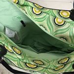 PETUNIA PICKLE BOTTOM Green White Black Diaper Bag Changing Pad Handles Strap Photo 7