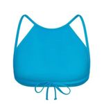 SKIMS   Signature Swim High Neck Top - Turquoise, Large, $48 Photo 3