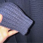 Garnet Hill  XS Navy Blue‎ Open Duster Cardigan Wool Blend CP Photo 6