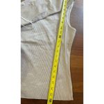 The Range Folded One Shoulder Tank Top Ribbed Jersey Knit Saddle Tan Medium NEW Photo 8