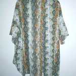 Texas True Country Western Cowgirl Duster Snake Print Orange Gray Size undefined Photo 0