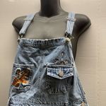 Winnie the Pooh Tigger Y2K Shorts Overalls Womens Blue Size M Photo 3