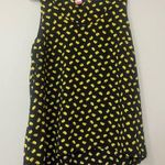 Pleione  Black and Yellow Sleeveless Scoop Neck Casual Dress Photo 0