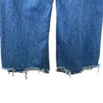 We The Free  CRVY Destructed Straight-Leg Jeans Wide Leg Baggy Size 32 Blue Denim Photo 9