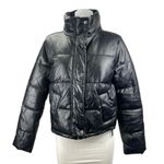 Hollister Women's Black Full Zip Snap Long Sleeve Puffer Coat Jacket Size S Photo 0